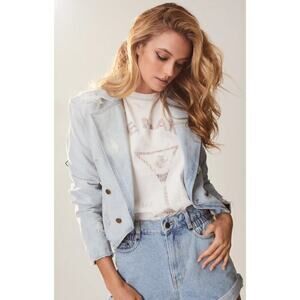 Retrofete Vivienne Jacket Jean Light Wash NWT XL